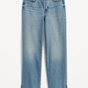 Old Navy High-Waisted OG Loose Side-Slit Jeans